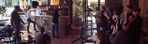 Rodaje de corto de cine en el Restaurante de Toledo Venta de Aires