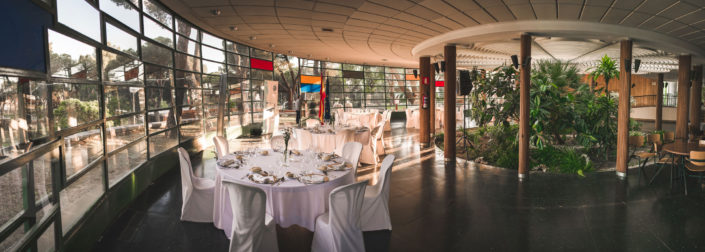 Cena en el salón del Instituto Eduardo Torroja