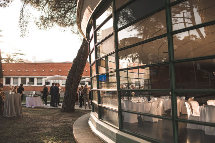 Catering en el exterior del Instituto Eduardo Torroja