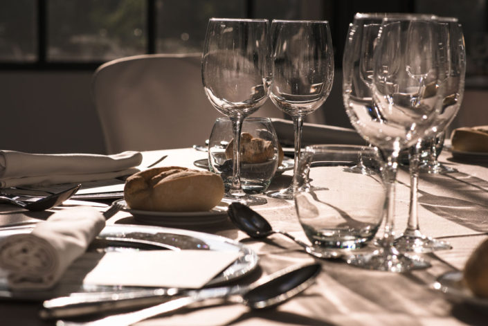 Mesa en el catering del Jardín Botánico