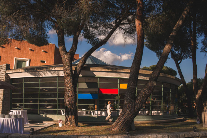 Catering en el exterior del Instituto Eduardo Torroja