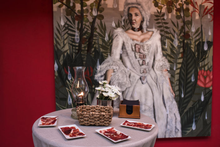 Detalle del coctel de bienvenida en el Catering en el Jardín Botánico