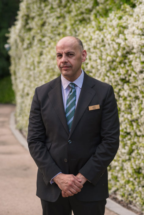 Maitre del servicio de Catering en el Jardín Botánico