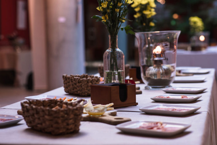 Detalle del Catering en el Jardín Botánico