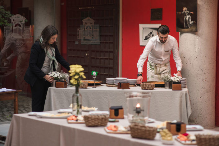 Preparación del Catering en el Jardín Botánico