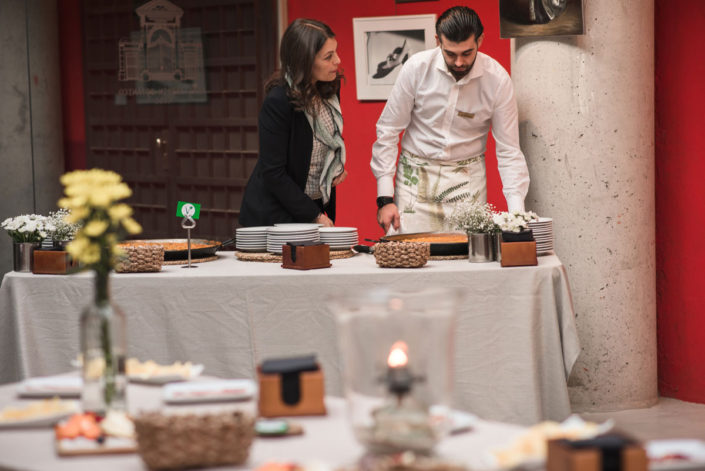 Preparación del Catering en el Jardín Botánico