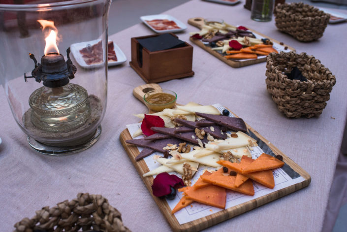 Detalle del Catering en el Jardín Botánico