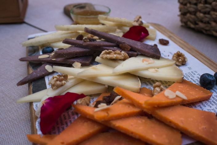 Detalle del Catering en el Jardín Botánico