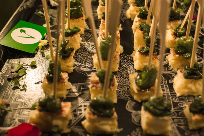 Detalle del Catering en el Jardín Botánico