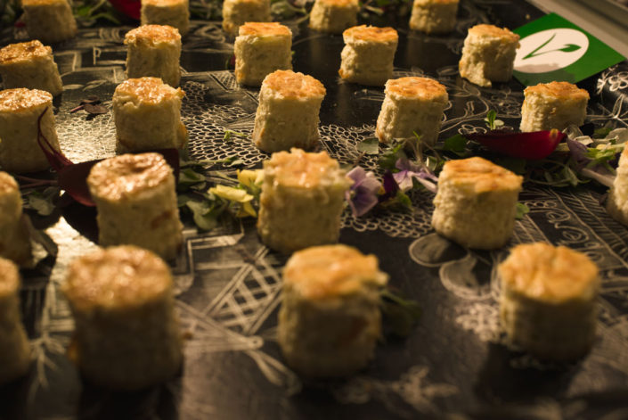 Detalle del Catering en el Jardín Botánico