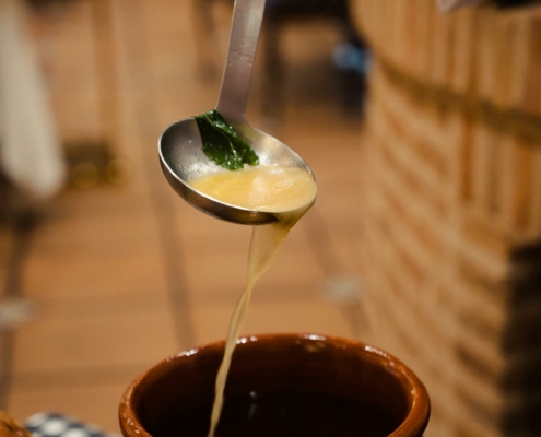 Sopa de cocido tradicional en Toledo